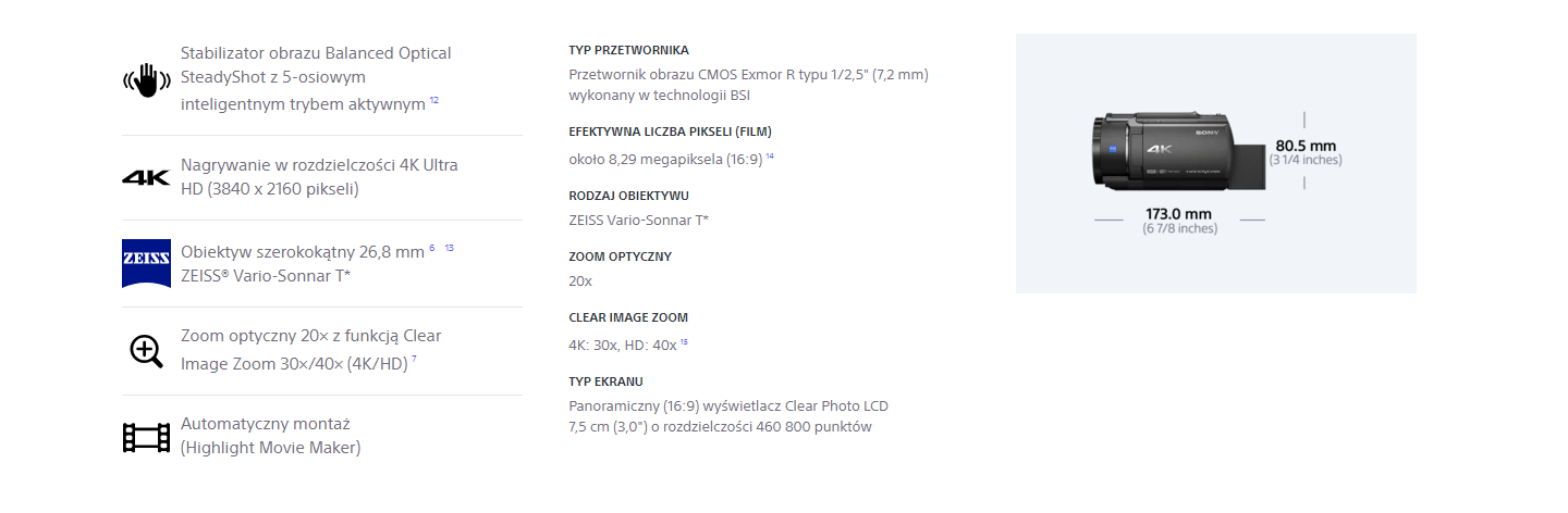 Sony FDR-AX43